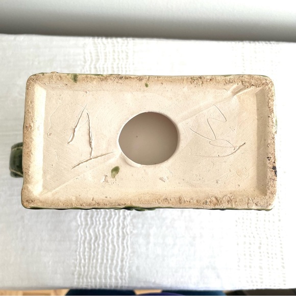 1960s Chinese Elephant Garden Seat Ceramic Sculpture, green 10” - Picture 7 of 12